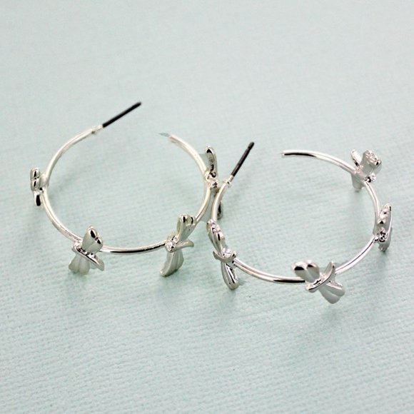 Jewelry - NWT Dragonfly Hoop Earrings